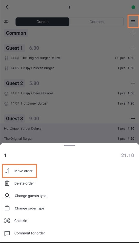 Waiter & Cash Desk > Moving an order > 199.jpg